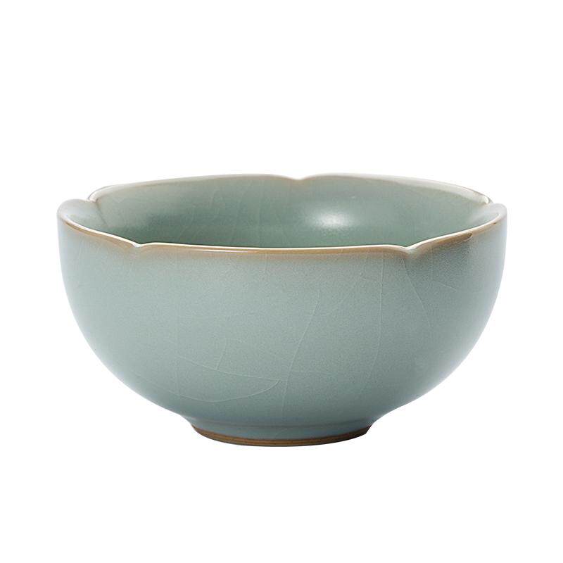 主人杯汝窑功夫茶具问鼎格物青瓷