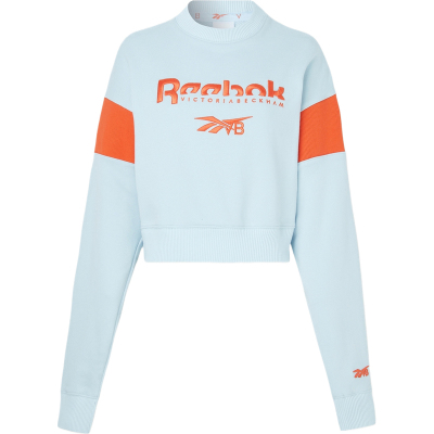 【618狂欢】Reebok x Victoria Beckham秋冬女刺绣棉质短款卫衣