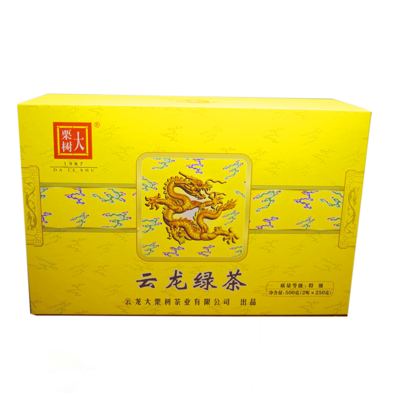 云南炒青茶大栗树绿茶礼盒装茶叶