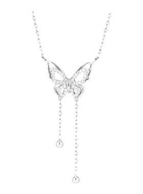 s925纯银蝴蝶锁骨链女百搭简约