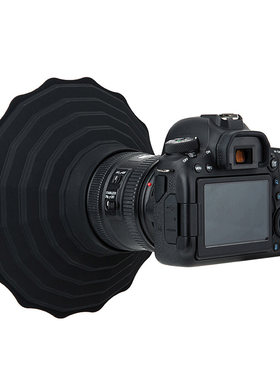 JJC镜头消光罩EOS R3适用尼康ZFC富士索尼佳能RA相机R50 R7/6/8单反5D4/3微单XT3 A7M3遮光罩防玻璃反光硅胶