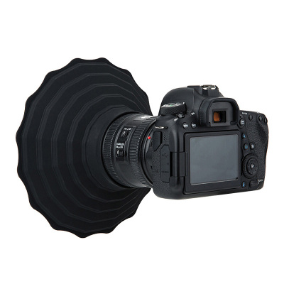 JJC镜头消光罩EOS R3适用尼康ZFC富士索尼佳能RA相机R50 R7/6/8单反5D4/3微单XT3 A7M3遮光罩防玻璃反光硅胶