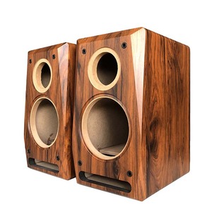 6.5寸迷宫音箱空箱体二分频书架木质改汽车喇叭测试HIFI音响外壳