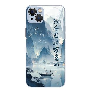轻舟已过万重山适用苹果17手机壳iphone16pro古风15/14/13山水画12mini诗词11书法xs新款max高级感8plus国风x