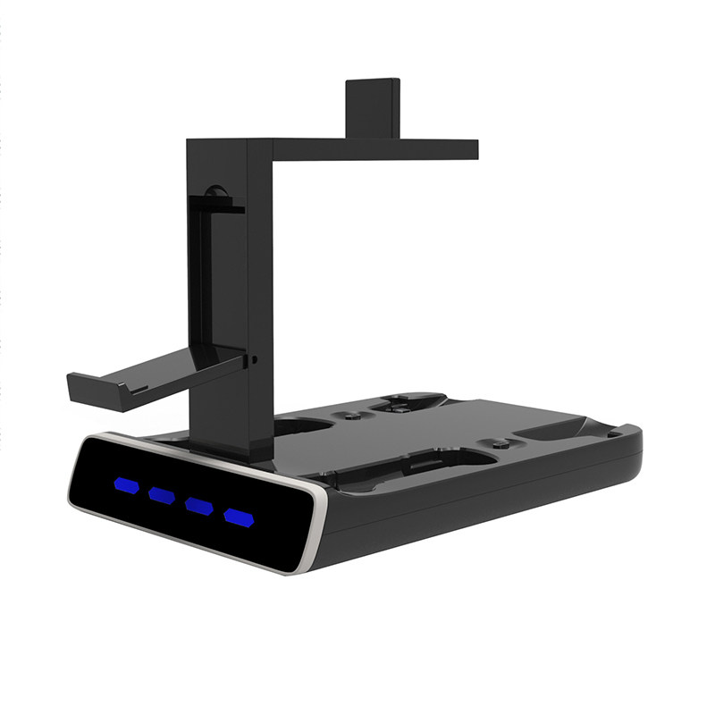 PSVR2手柄充电底座PS5手柄座充带显示灯可收纳VR头盔支架