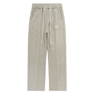 高端石墨烯加绒加厚保暖卫裤男宽松大码冬季新款休闲直筒运动裤子