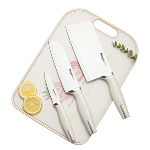 拜格菜刀菜板二合一家用刀具砧板组合女士水果刀案板切肉切菜套装