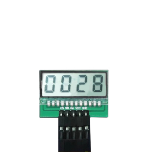 4位笔段式LCD液晶屏可选普通IO驱动黑白反射断码屏HT1621驱动全显