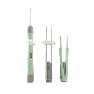 挖耳勺可视掏耳神器发光带灯抠挖耳屎软头儿童专用挖耳朵镊子安全