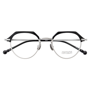 日本MATSUDA松田眼镜框复古纯钛超轻小框近视男女时尚眼镜架M2064