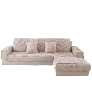 纯棉布艺四季通用卡通小兔全棉防滑沙发垫简约现代组合坐垫靠背巾