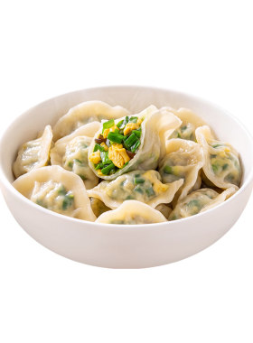 鹿有有韭菜鸡蛋水饺素馅手工速冻