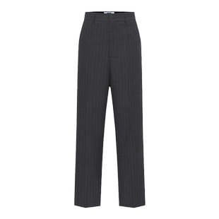 【明星同款】MSGM男士条纹直筒休闲西装裤垂坠高级感职业商务正装