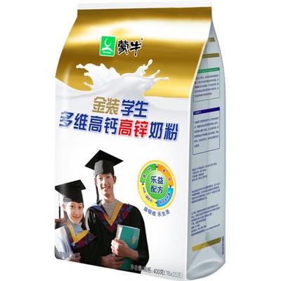 蒙牛金装学生高锌奶粉400g条装