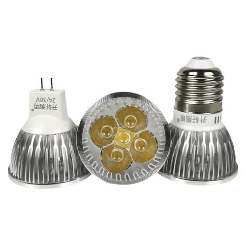 LED机床工作灯灯珠灯泡车床LED灯杯12V24V36V220V3W5WE27MR16插针