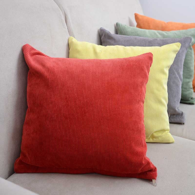 纯色灯芯绒抱枕被汽车家用办公两用批发枕专用靠枕床头抱毯午休