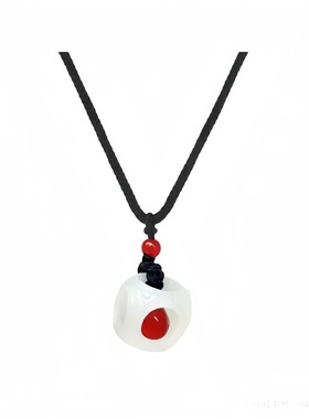 寻光新中式虞书欣同款红豆毛衣链