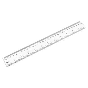 忆多加厚耐磨直尺小学生专用尺子有机塑料透明玻璃尺20/30/40/50/60/100/120cm绘图测量划线尺文具厘米尺套装
