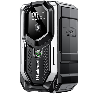 小能人12V应急电源充气泵一体机