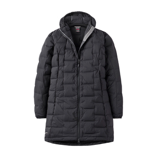 RAB睿坡Cubit Stretch女士650蓬鸭绒长款修身连帽羽绒服 QDB-91