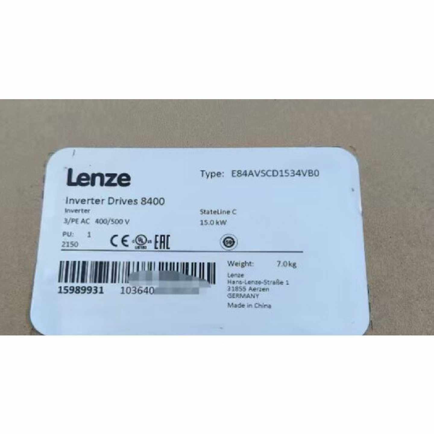 议价伦茨/变频器E84AVSCD1534VB0 全新原装正品