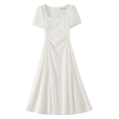 BANANABABY法式方领连衣裙