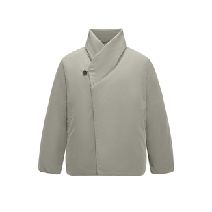 男士新中式道袍外套男装冬2025新款立领棉服男款加厚冬装国风夹克