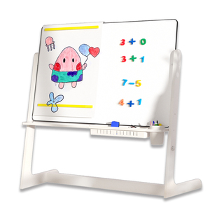 家用可移动磁性双面绘画画板儿童大白板小黑板写字板教学涂鸦画架