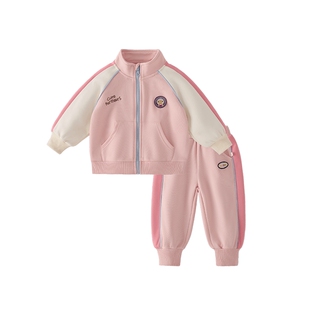 [香菇38女王]jellybaby女童套装男童春季运动宝宝春装儿童棒球服