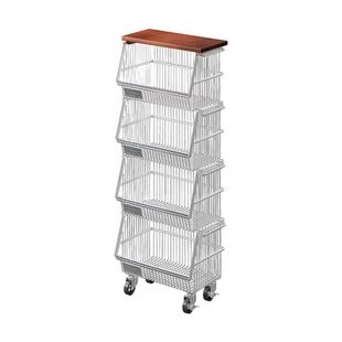 厨房蔬菜置物架多功能可移动放菜架落地多层家用水果菜篮子收纳筐