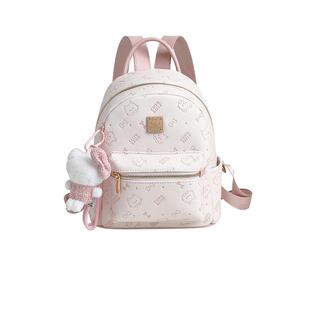 【自营】JANE KLAIN时尚简约百搭高颜值背包满印老花猫咪日常通勤