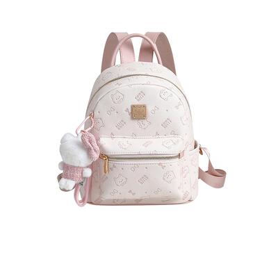 【自营】JANE KLAIN时尚简约百搭高颜值背包满印老花猫咪日常通勤