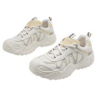 星期六运动鞋女款2025新款女鞋秋季休闲鞋子户外松紧带厚底德训鞋