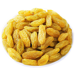 新疆树上黄葡萄干吐鲁番无籽无核干净水果干超大香妃王黑加仑原味