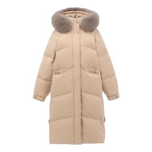 2025年冬季新款东北羽绒服哈尔滨防寒极寒中长款真狐狸大毛领外套