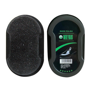 鞋油鞋刷子打鞋油家用皮鞋擦无色通用保养擦鞋神器双面海绵鞋蜡擦