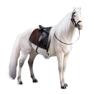 JXK官方正品 1/12比例温血马仿真模型树脂骏马摆件家居桌面装饰品