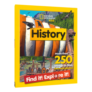 National Geographic History Find It! Explore It! 国家地理儿童 历史  找找乐 铁器时代 古埃及 维京时代 英国历史 英文原版