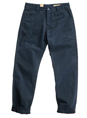 长裤美式复古水洗纯棉