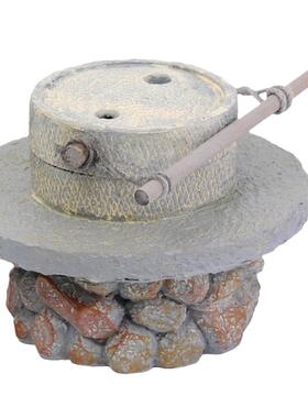 仿真微缩石磨模型田园风摆件