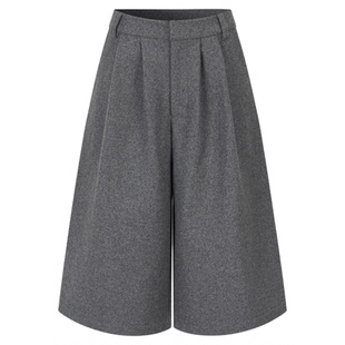 MHV ARCHIVE 羊毛混纺 女士秋冬七分裤