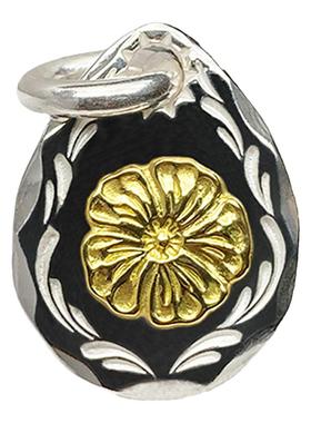 菊地健18k蔷薇花小饼项链