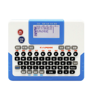 硕方LP6245C热转印标签打印机文件夹档案盒侧面标签贴纸胸牌名字账册哑银固定资产24mm宽幅不掉色办公标签机