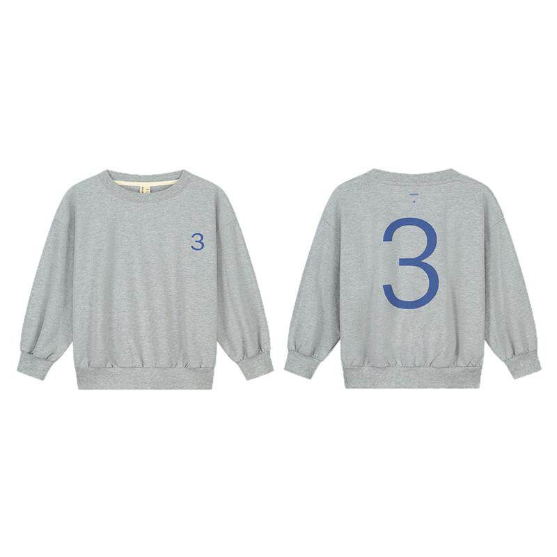 3件5折 3件5折现货荷兰gray label FW24儿童限量个性生日数字卫衣