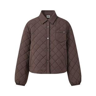 PONY1972女士棉服时尚宽松高密平纹廓形短款棉服外套254W2NC40