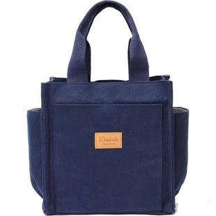 帆布手提包大容量妈咪包母婴包外出妈妈包时尚上班族通勤包包女款