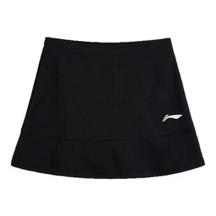 李宁羽毛球裙女比赛训练速干羽毛球服白色百褶裙夏季透气运动短裙