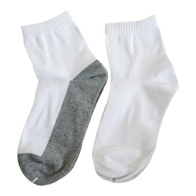 学生纯棉灰底袜纯棉袜