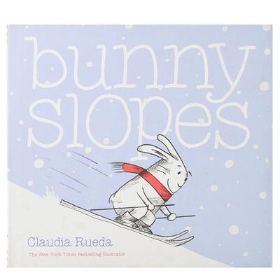 【现货】【邦尼兔】滑雪英文儿童绘本IP系列进口原版书Bunny Slopes Claudia Rueda著Chronicle Books出版