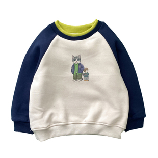 男童加绒卫衣一体绒2026新款儿童上衣宝宝打底衫洋气中童小童圆领